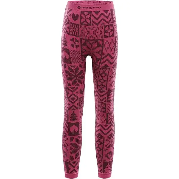 ALPINE PRO LESSO Dětské spodní kalhoty, růžová, velikost
