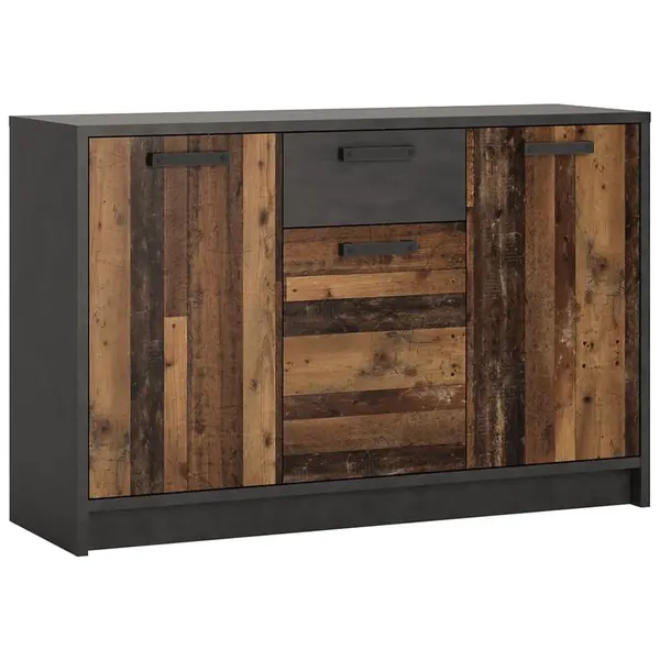 Komoda Nubi NUBK01 3D1S matera tmavá/old style