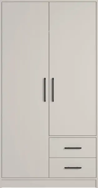 Šatní skříň Smart SR3 Varianta: Bez zrcadla, Barva korpusu + barva dveří: Kašmír