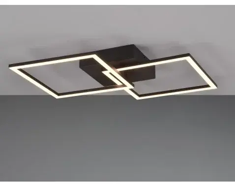 Stropné/nástenné osvetlenie Trail 60 cm, čierny kov%