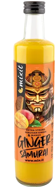 MIXIT Ginger Samurai – Zázvorový nápoj s mangom Jirky Procházky 500 ml