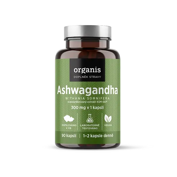 ORGANIS Ashwagandha 300 mg 90 kapslí