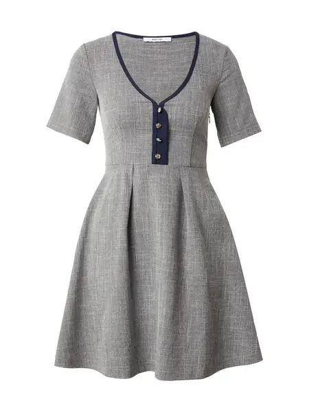 ABOUT YOU Šaty 'Fiona'  námornícka modrá / sivá melírovaná