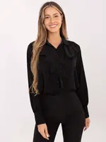 Černá halenka s volány