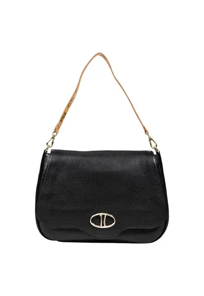 Černá kožená kabelka Alviero Martini