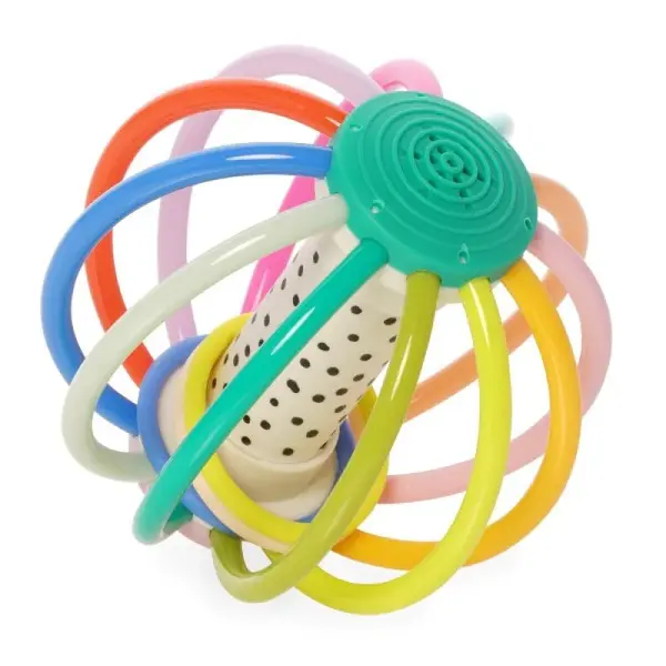 Manhattan Toy kousátko s chrastítkem Whistleball Colorpop