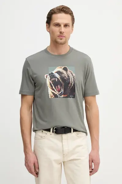 Bavlněné tričko BOSS Orange Te_Dobermann