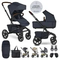 EASYWALKER SET XXL kočík kombinovaný Jimmey Indigo Blue s príslušenstvom,EASYWALKER Kočík kombinovaný Jimmey Indigo Blue XXL RWS