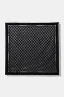 Šátek s příměsí hedvábí Karl Lagerfeld K/MONOGRAM