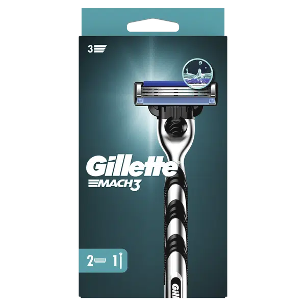 GILLETTE Mach3 holící strojek + 2 hlavice