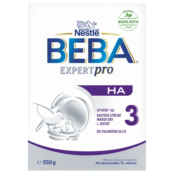 NESTLÉ BEBA Expertpro HA 3, mléčná výživa pro malé děti 550 g