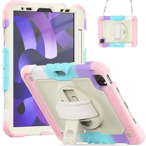 JP Solid360 Rainbow obal na tablet, iPad Pro 11 2018 / 2020 / 2021 / 2022, iPad Air 4 10.9 2020 / Air 5 10.9 2022