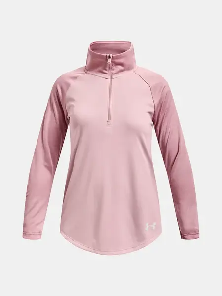 Under Armour Tričko Tech Graphic Half Zip-PNK - Holky