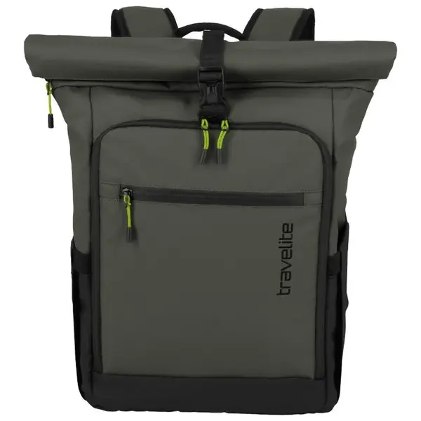Rolovací batoh Travelite Briize Backpack M Roll-Up Khaki