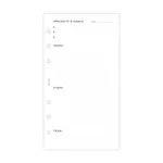 Plánování projektů náplň osobních diářů Filofax