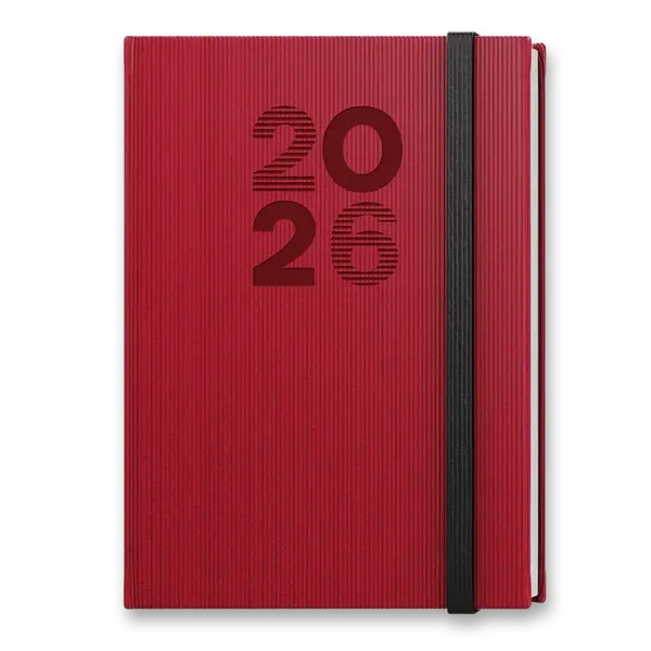 Denní diář Baloušek Vigo 2026  - A5, červený