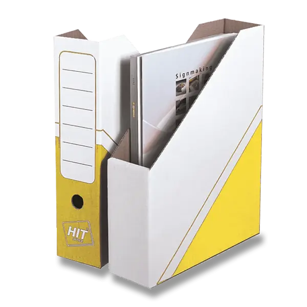 Magazin box Hit Office - archivační box, 75 mm - žlutý