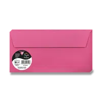 Barevná obálka Clairefontaine, DL, samolepicí, 20 ks - růžová