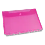 Spisovka závěsná FolderMate Clear, A4, boční chlopeň - červená