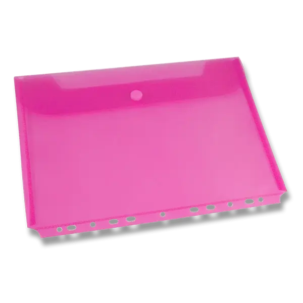 Spisovka závěsná FolderMate Clear, A4, boční chlopeň - červená