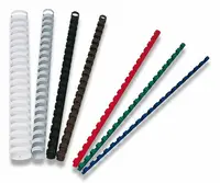 Plastový hřbet pro kroužkový vazač - průměr 8 mm, 100 ks, černý