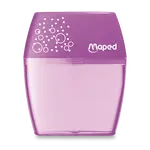 Ořezávátko Maped Shaker - s odpadní nádobkou - 2 otvory, blistr, mix barev