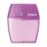 Ořezávátko Maped Shaker - s odpadní nádobkou - 2 otvory, blistr, mix barev