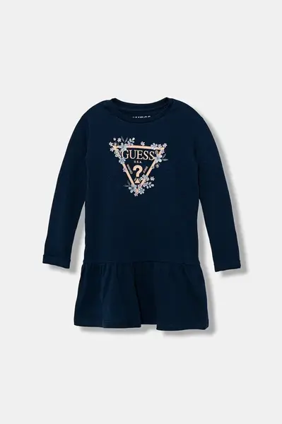 Dětské bavlněné šaty Guess