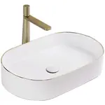 Umyvadlo na desku Nadia 60 Gold Edge