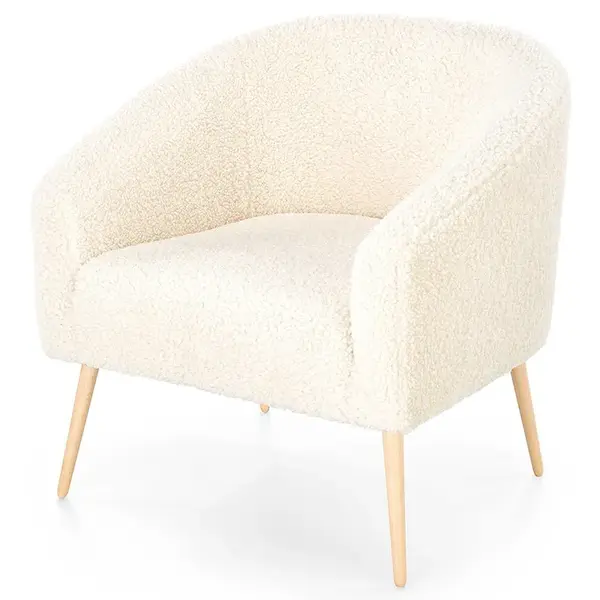 Křeslo Grifon 2 krémová/přírodní