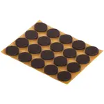 Podložky plstené hnedé 17mm