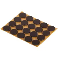 Podložky plstené hnedé 17mm