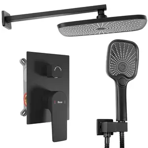 Sprchový set podomítkový Rea Moby černá