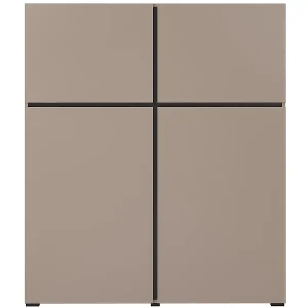 Komoda Cross vysoká 4D congo/černá