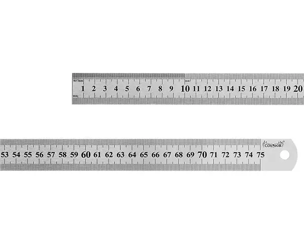 Oceľové pravítko 750 mm