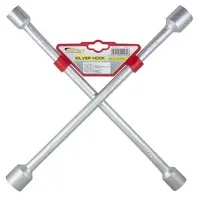 Krížový kľúč na kolesá strieborný