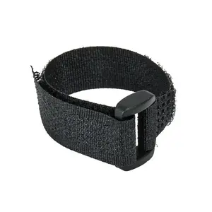 Sťahovacie pásky na suchý zips 16 x 310 mm, čierne 5 ks