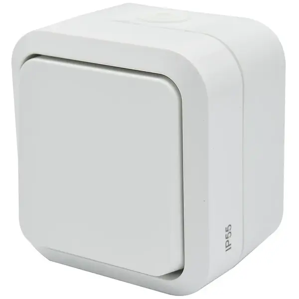 Vypínač univerzální na omítku Aqua Pro IP55 vodotěsný bílý