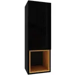 Závěsná skříňka Izumi 3 BL-DC černá mat/lesk/artisan