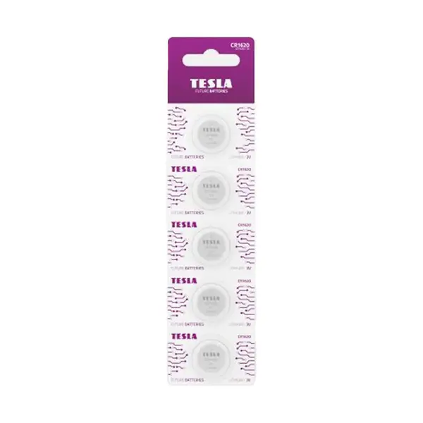 Baterie Tesla CR 1620 CR 1620 5 ks