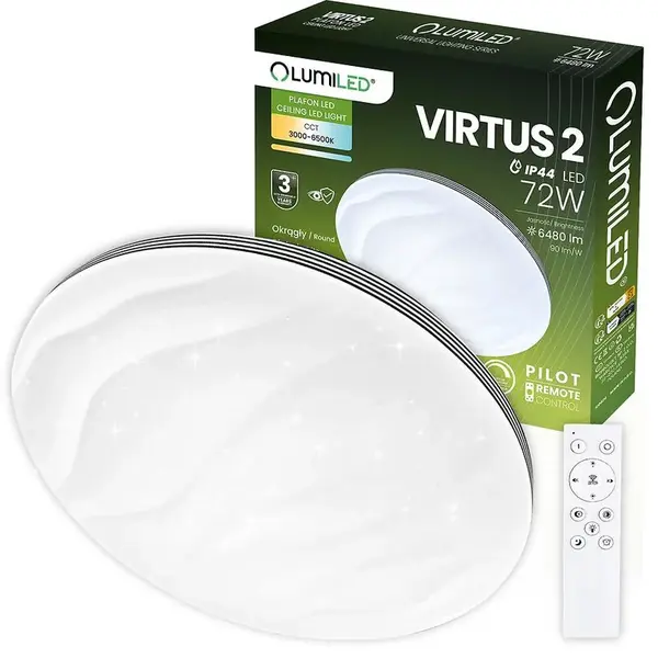 SVÍTIDLO LED VIRTUS2 72W IP44 CCT+PIL  PL1