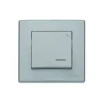 ŁP-3LS Schodiskový spínač s podsvietením popolavý