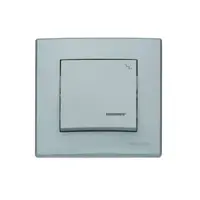 ŁP-3LS Schodiskový spínač s podsvietením popolavý