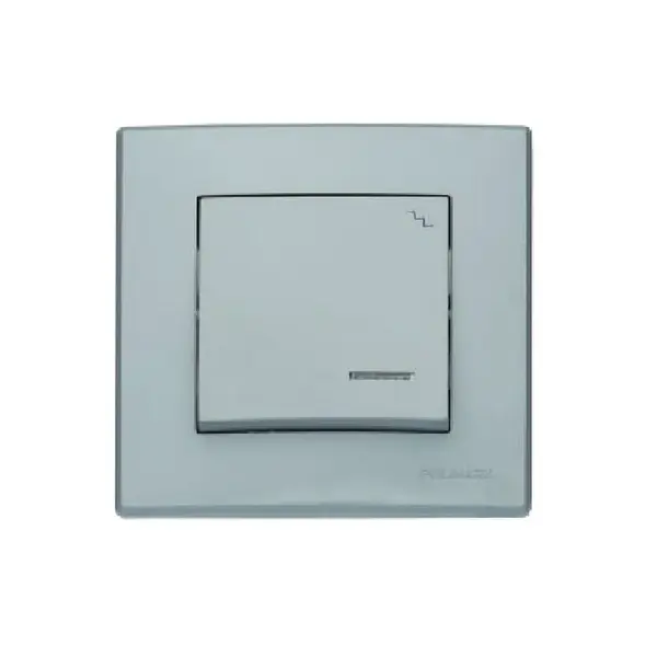 ŁP-3LS Schodiskový spínač s podsvietením popolavý