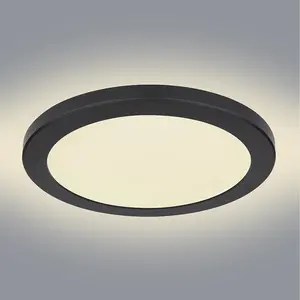 Stropná lampa 12379-24B LED 24W D30 čierna PL1