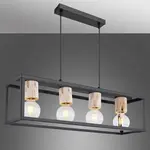 Lampa 15476-4H čierna-zlatá LS4