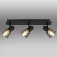 Stropné bodové svietidlo 54307-3 čierna MAT  LS3