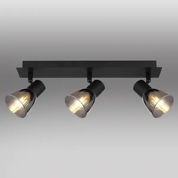 Stropné bodové svietidlo 54307-3 čierna MAT  LS3