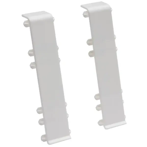 Spojka podlahovej lišty Hi-Line 9003 biela mat - 2 ks
