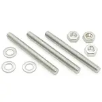 Závitové tyče na upevnenie stĺpika k podlahe nehrdz. oceľ 3 ks aisi304